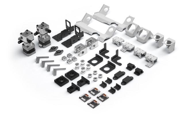Components of the Sigma and Sigmax R19 3D printers. Image via BCN3D