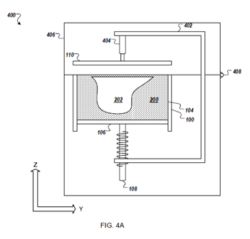 Patent diagram of Tethon 3D's binder jet 3D printing method. Image via Tethon 3D