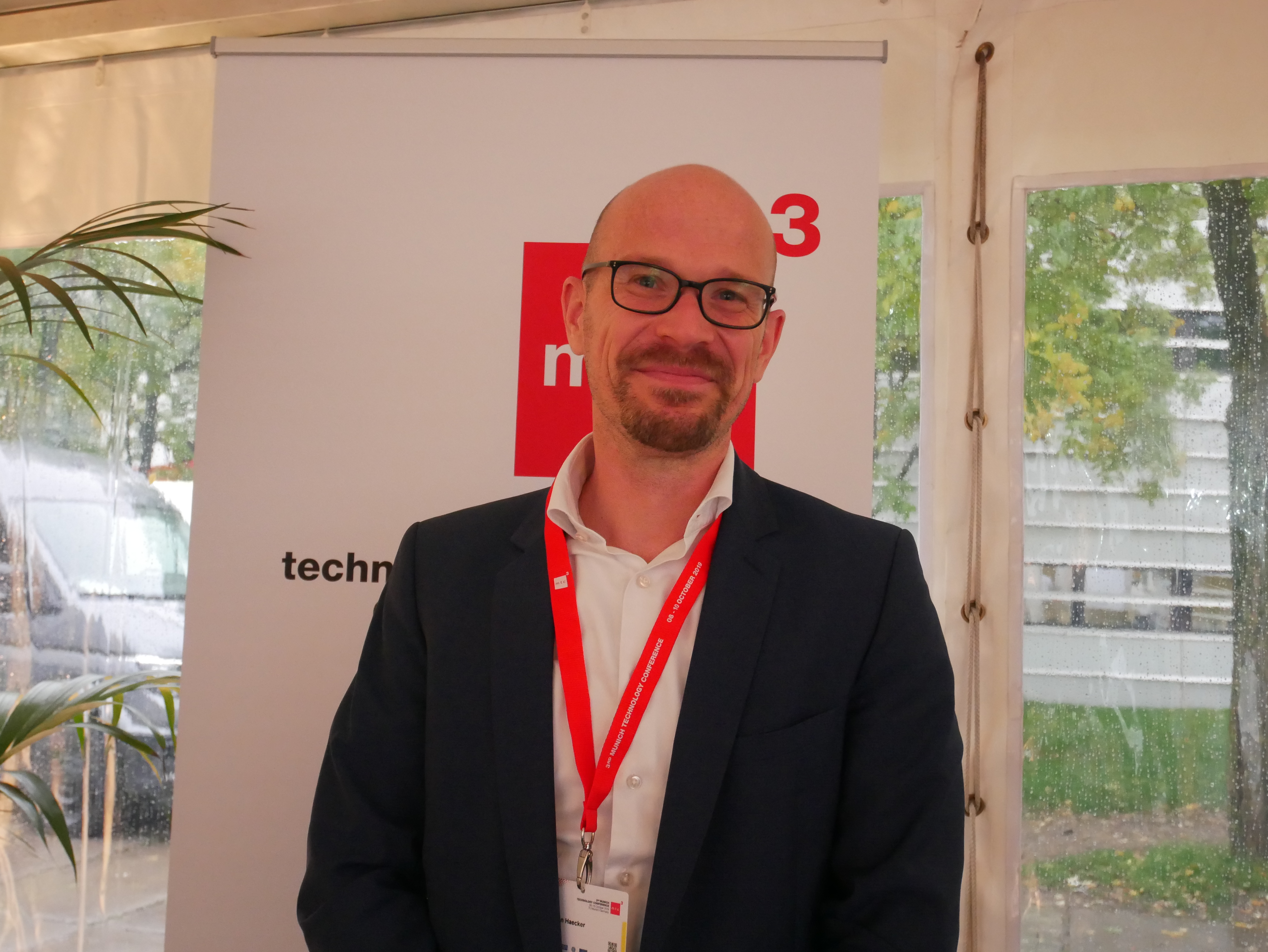 Dr. Christian Haecker, Head of Additive Manufacturing Industrialization at Oerlikon Group. Photo by Tia Vialva.
