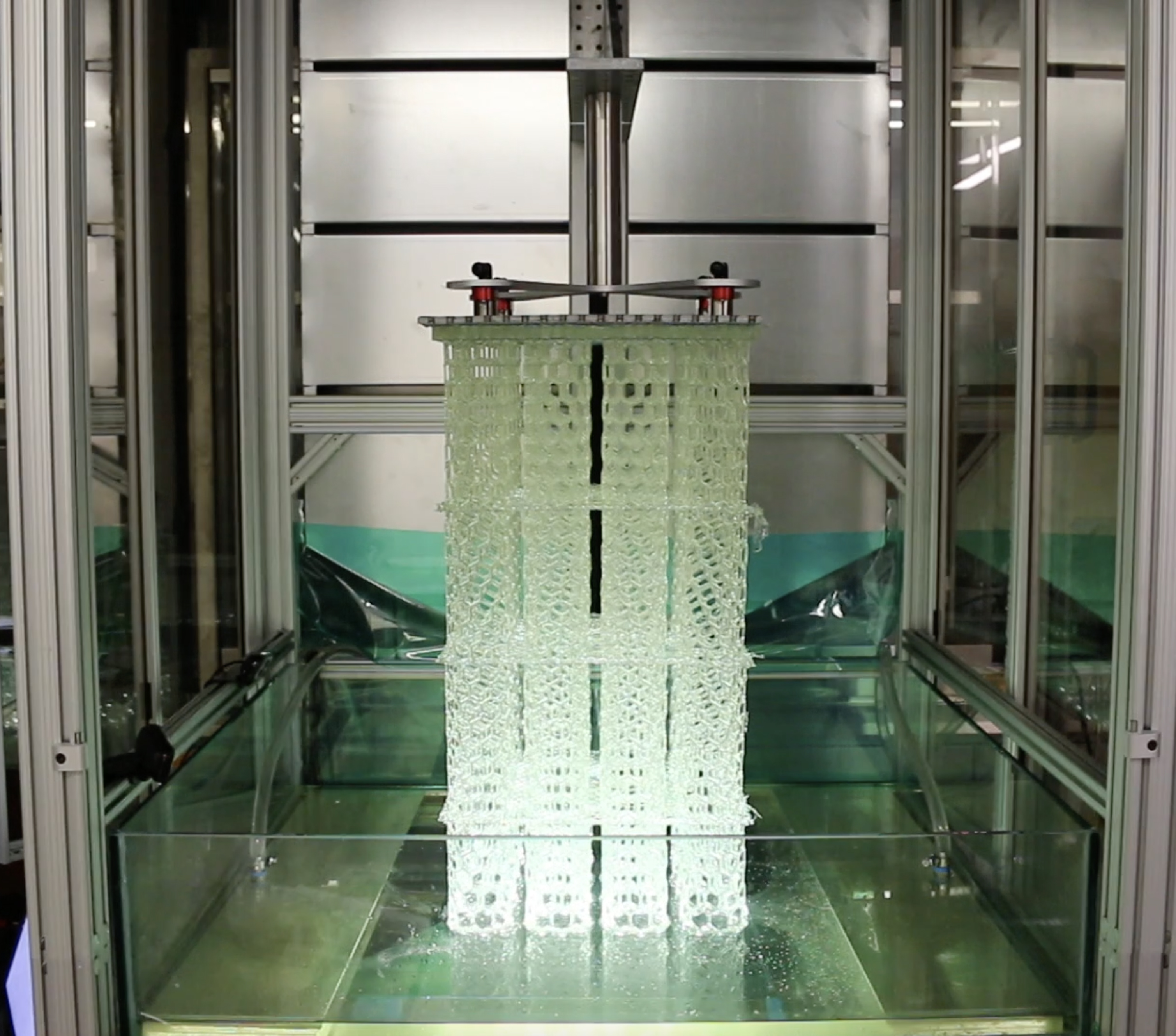 The HARP 3D printing process. Photo via Northwestern University.
