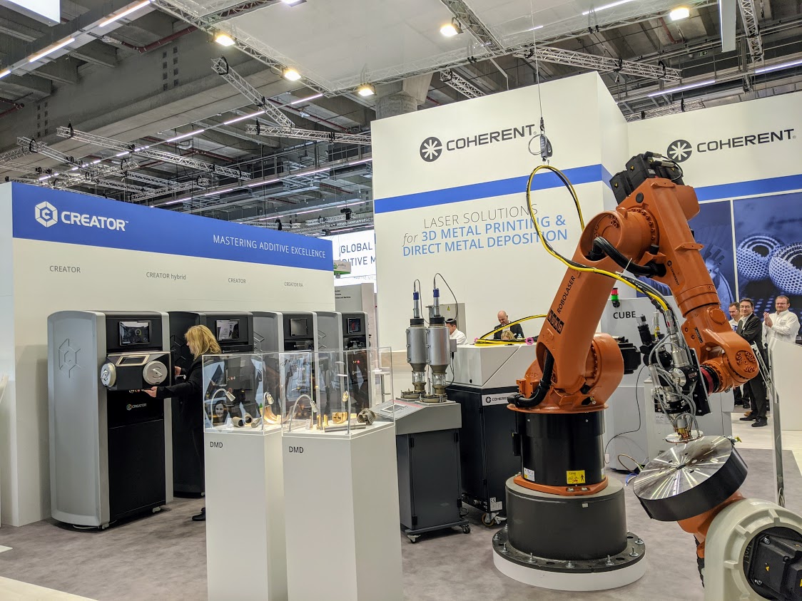 COHERENT at formnext 2019. Photo by Michael Petch.