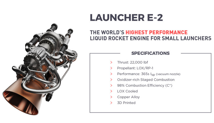 The Launcher's E-2 engine. Image via Launcher.