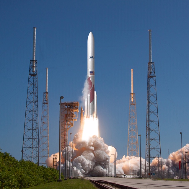 Launch of Atlas V Juno from Cape Canaveral AFS. Photo via Oerlikon.