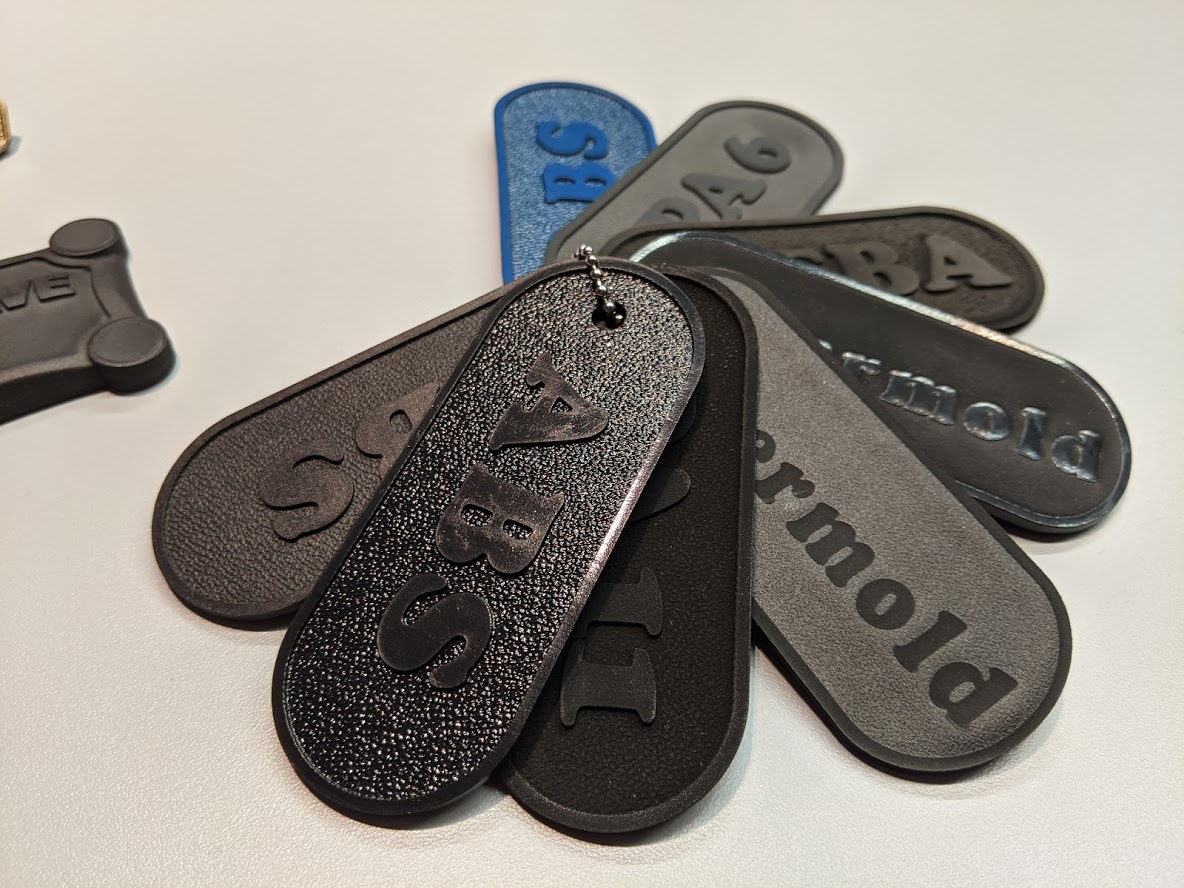 Evolve Additive Solutions 3D printed samples. Photo by Michael Petch.