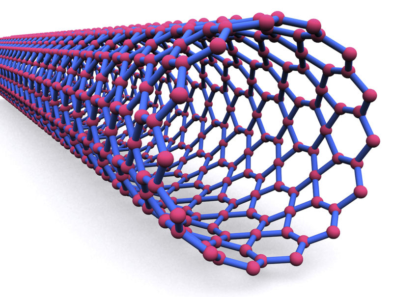 A single Fullerene tubule-nanotube structure. Image via NASA