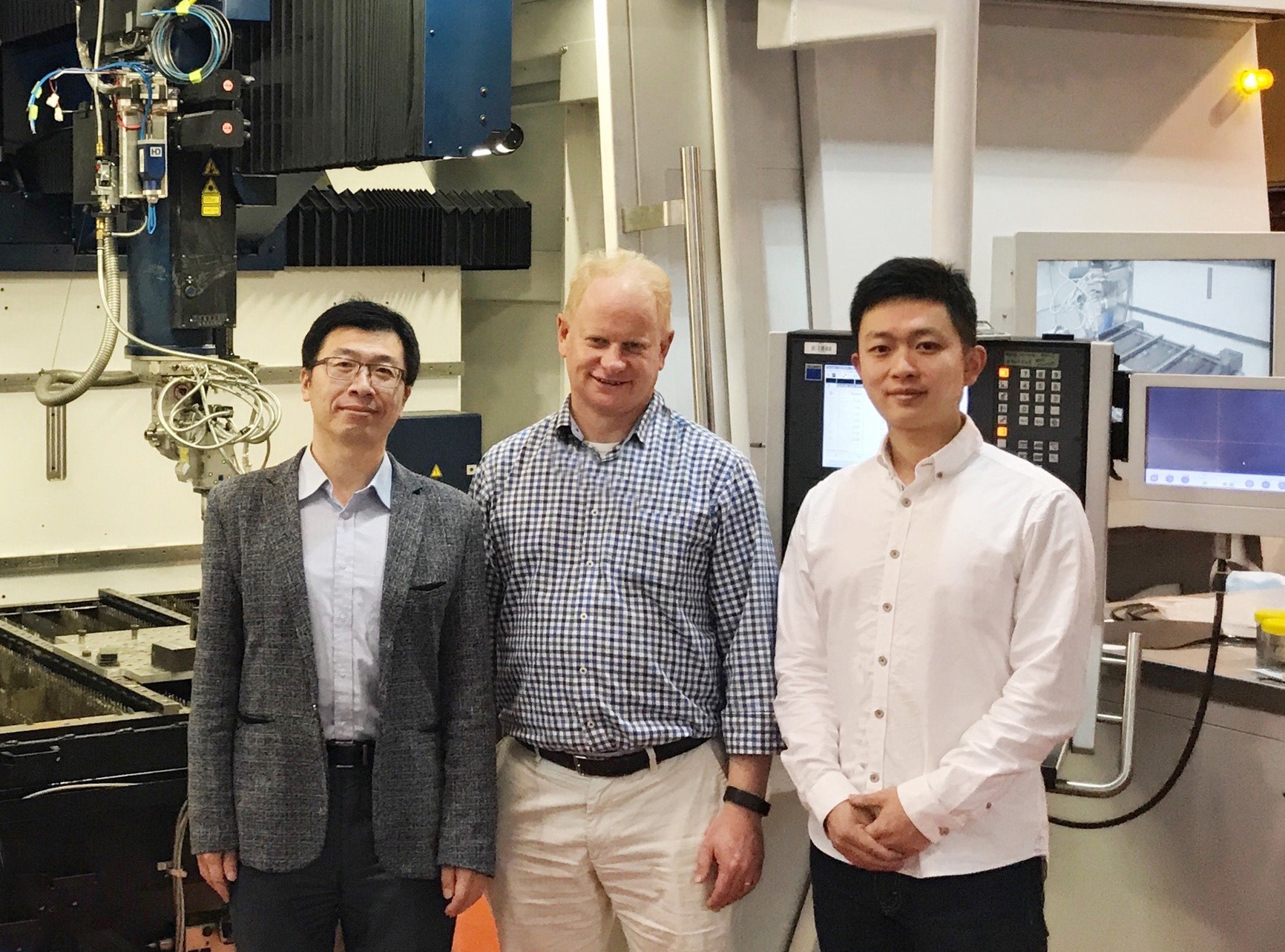 MIT researchers involved in the multi-partner collaboration: Dr Dong Qiu, Professor Mark Easton and Dr Duyao Zhang. Photo via RMIT.