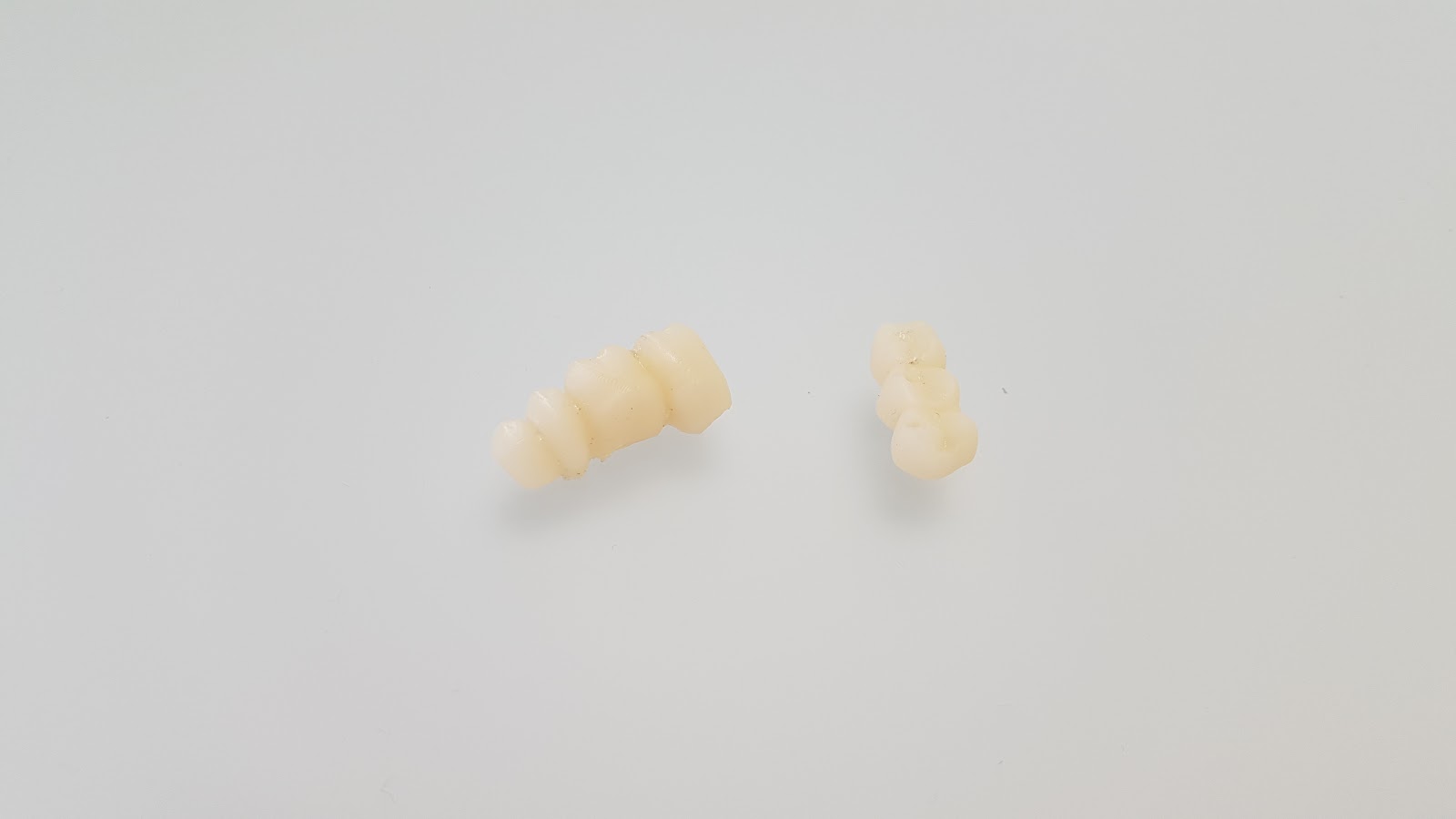 Dental crowns 3D printed on the Inkspire.