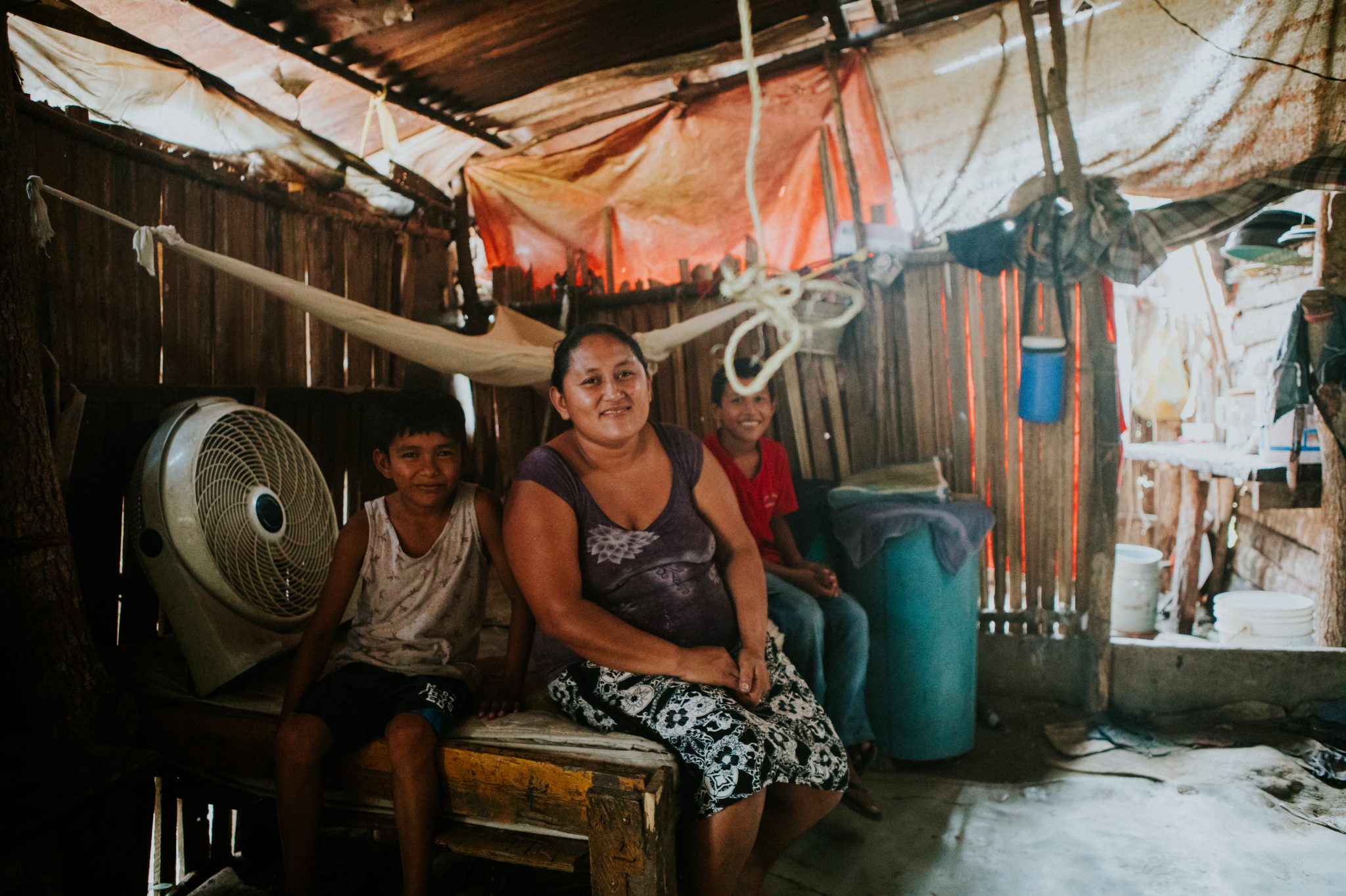 Living conditions of the families. Photo via New Story.