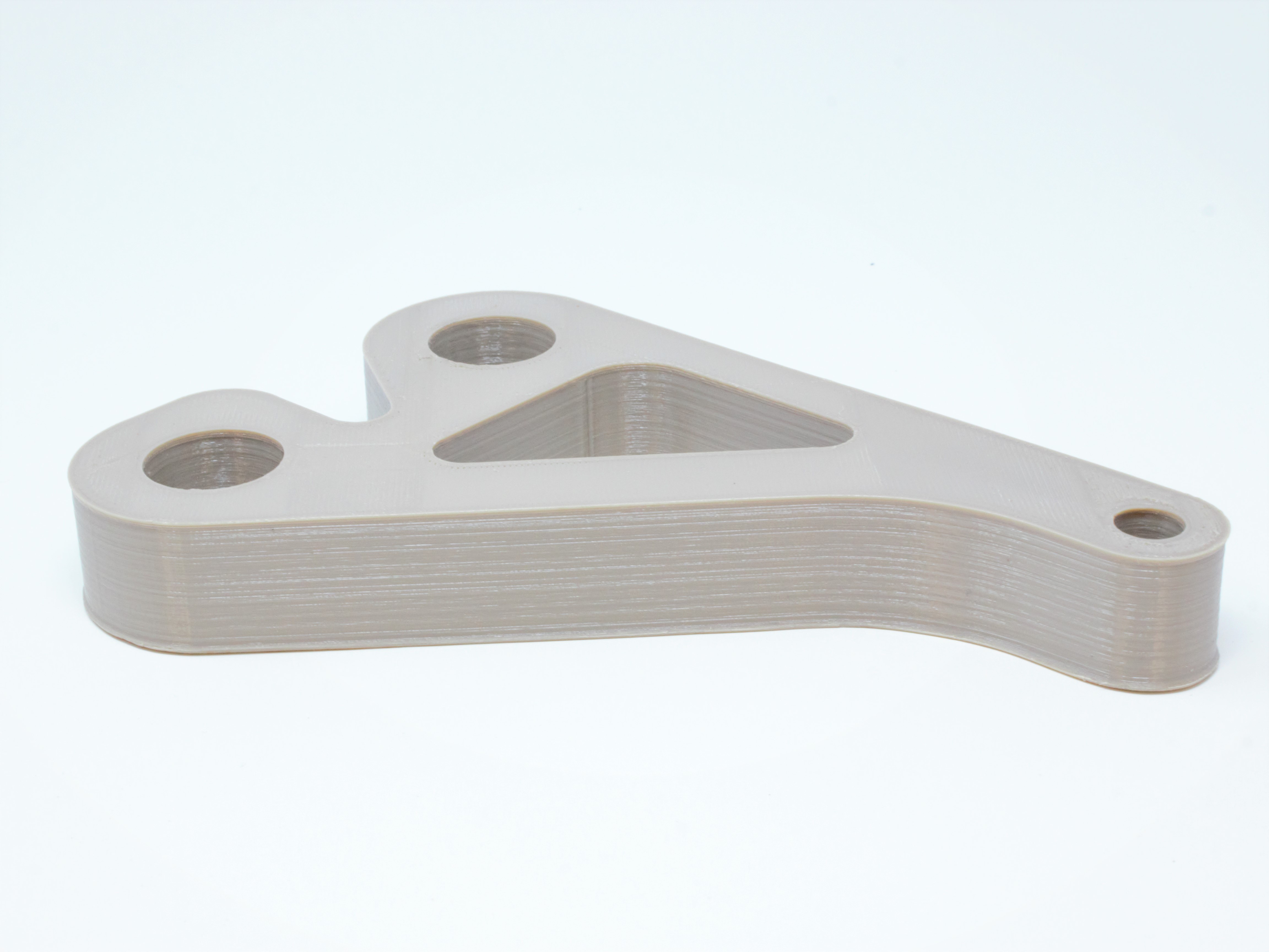 Pin bracket developed in Essentium's new PEEK material. Photo via Essentium.