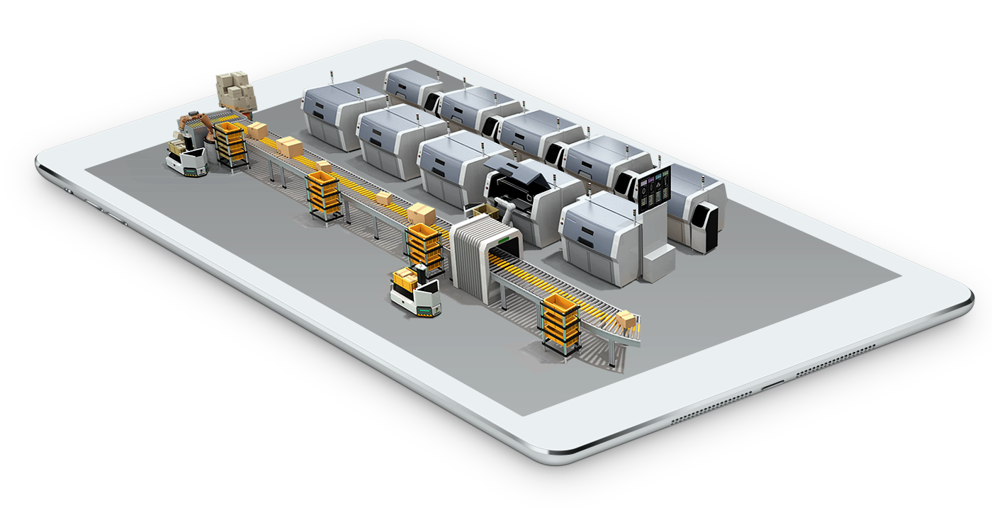 Oceanz and AM-FLOW's vision of a fully automated AM production line. Image via Oceanz.