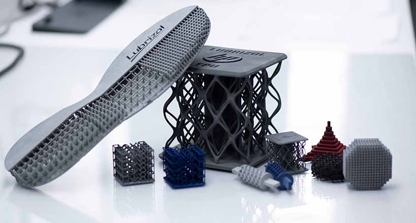 TPU Powder for HP Multi Jet Fusion 3D Printing Solutions. Photo via Lubrizol.