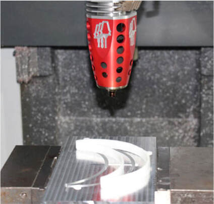 3D printing PPE via the AXIOM method. Photo via HMT.