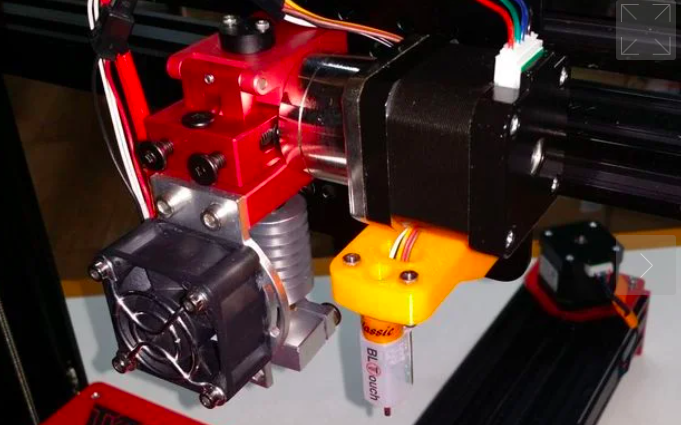 3D Printz has become the UK distributor of Antclabs BLTouch sensor (pictured attached to a TEVO Black Widow 3D printer). Photo via Antclabs.