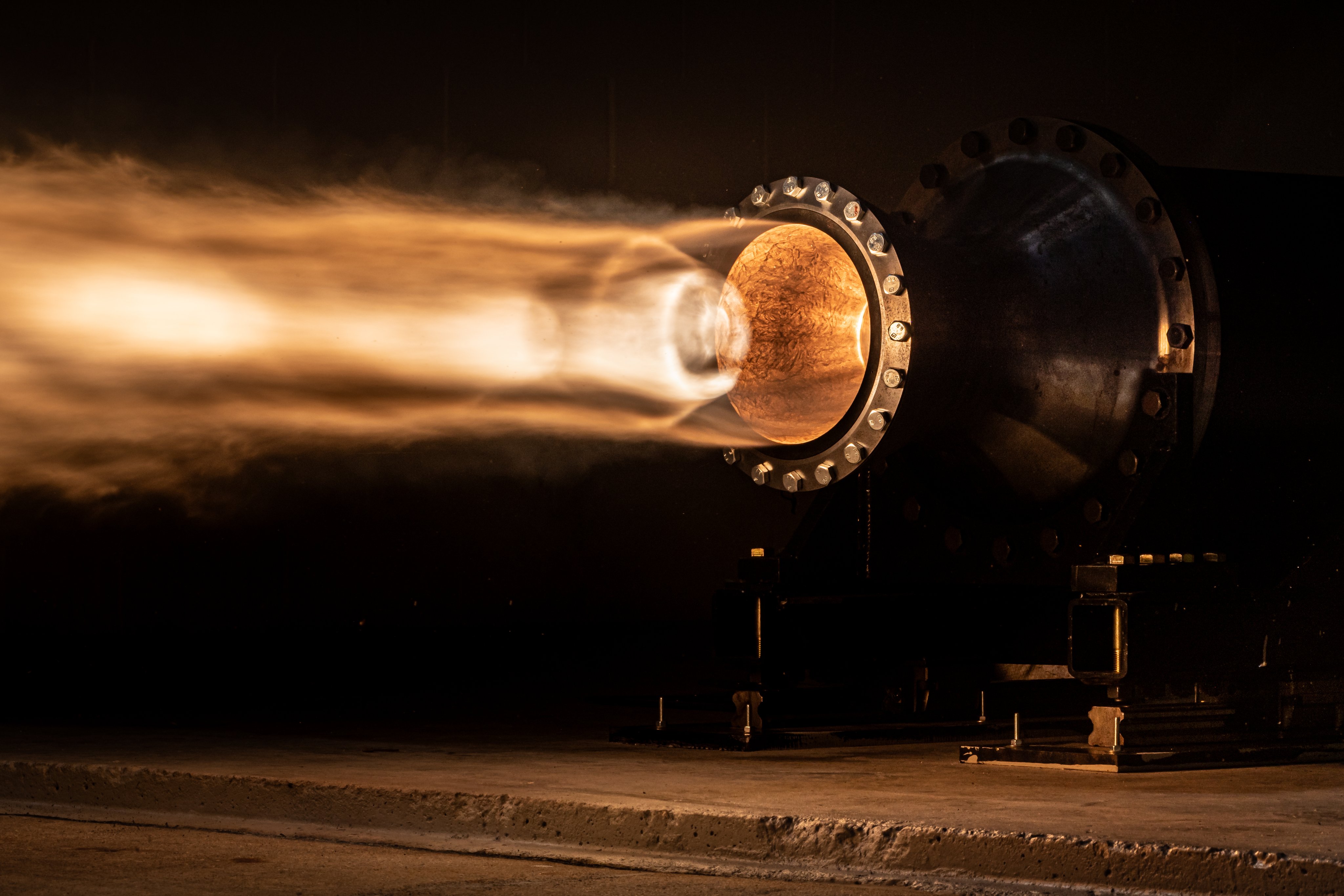 Rocket crafters has finished testing its Comet rocket engines. Photo via John Kraus, Rocket Crafters.
