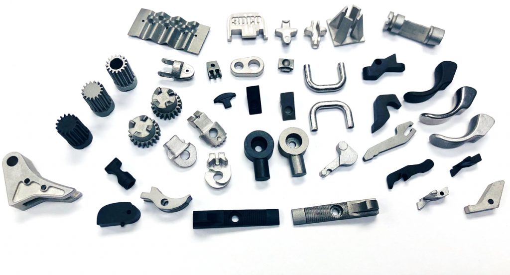 Collection of small metal parts 3D printed by 3DEO. Photo via 3DEO.