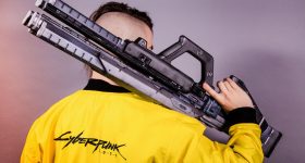 Featured image shows a Cyberpunk 2077- inspired costume and prop designed and produced by Lightning Cosplay. Photo via Zortrax. 
