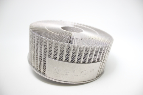 Production-grade VELO3D 3D printed part. Photo via VELO3D.