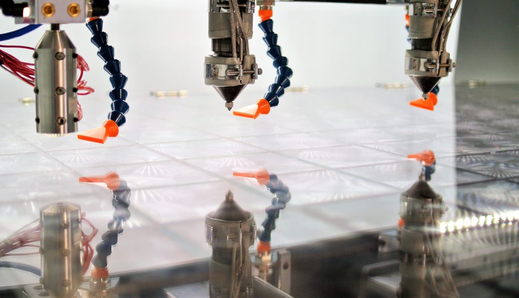 The newly-launched PP pellets are the first materials to be designed specifically for Titan's Atlas 3D printing process (pictured). Photo via Titan Robotics.