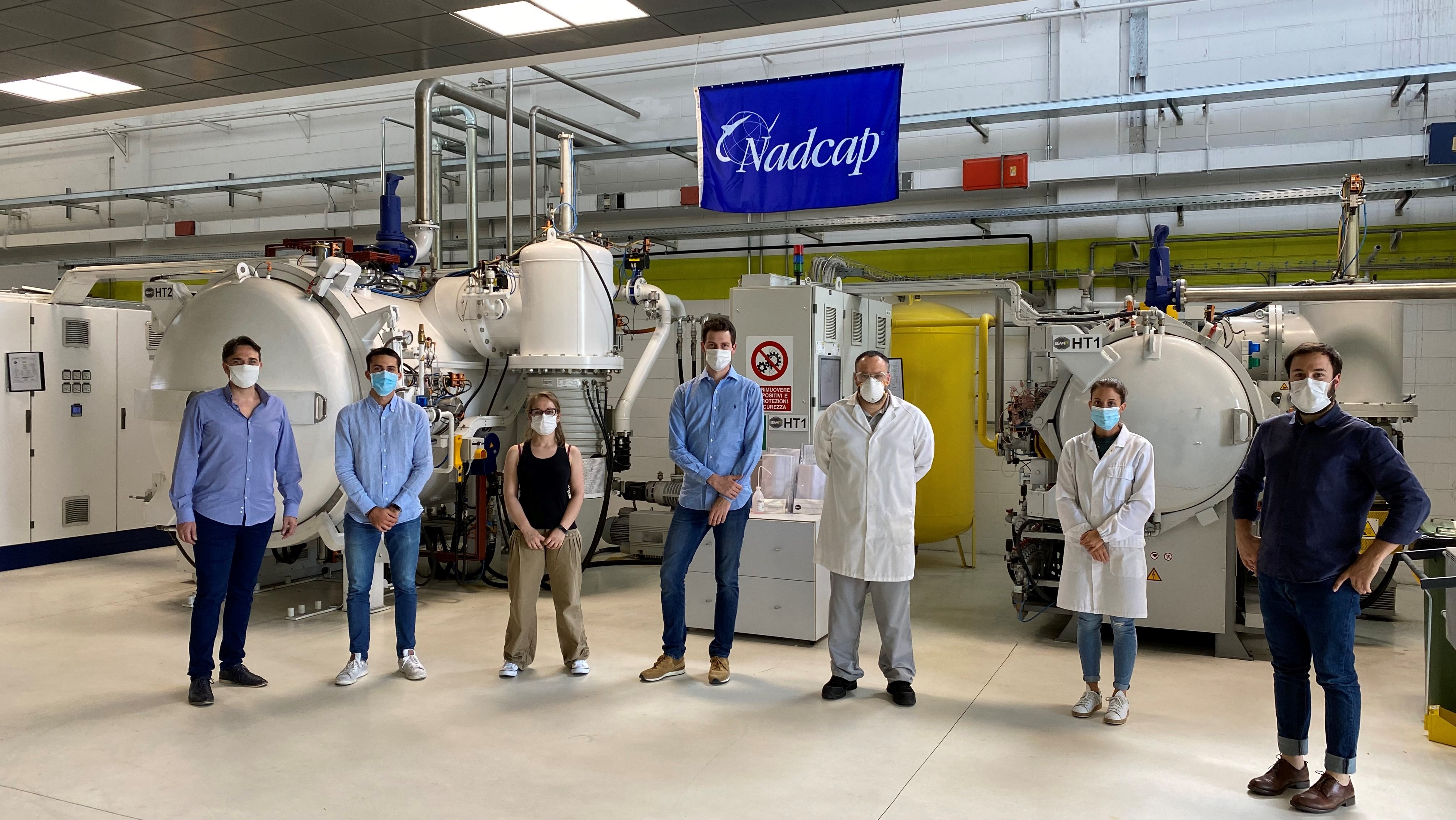 Italian service bureau BEAMIT's team (pictured) have achieved NADCAP accreditation for its heating processing treatments. Photo via BEAMIT.