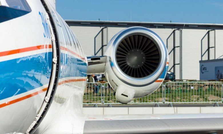 The ATF3-6 turbofan engine. Photo via Honeywell Aerospace.