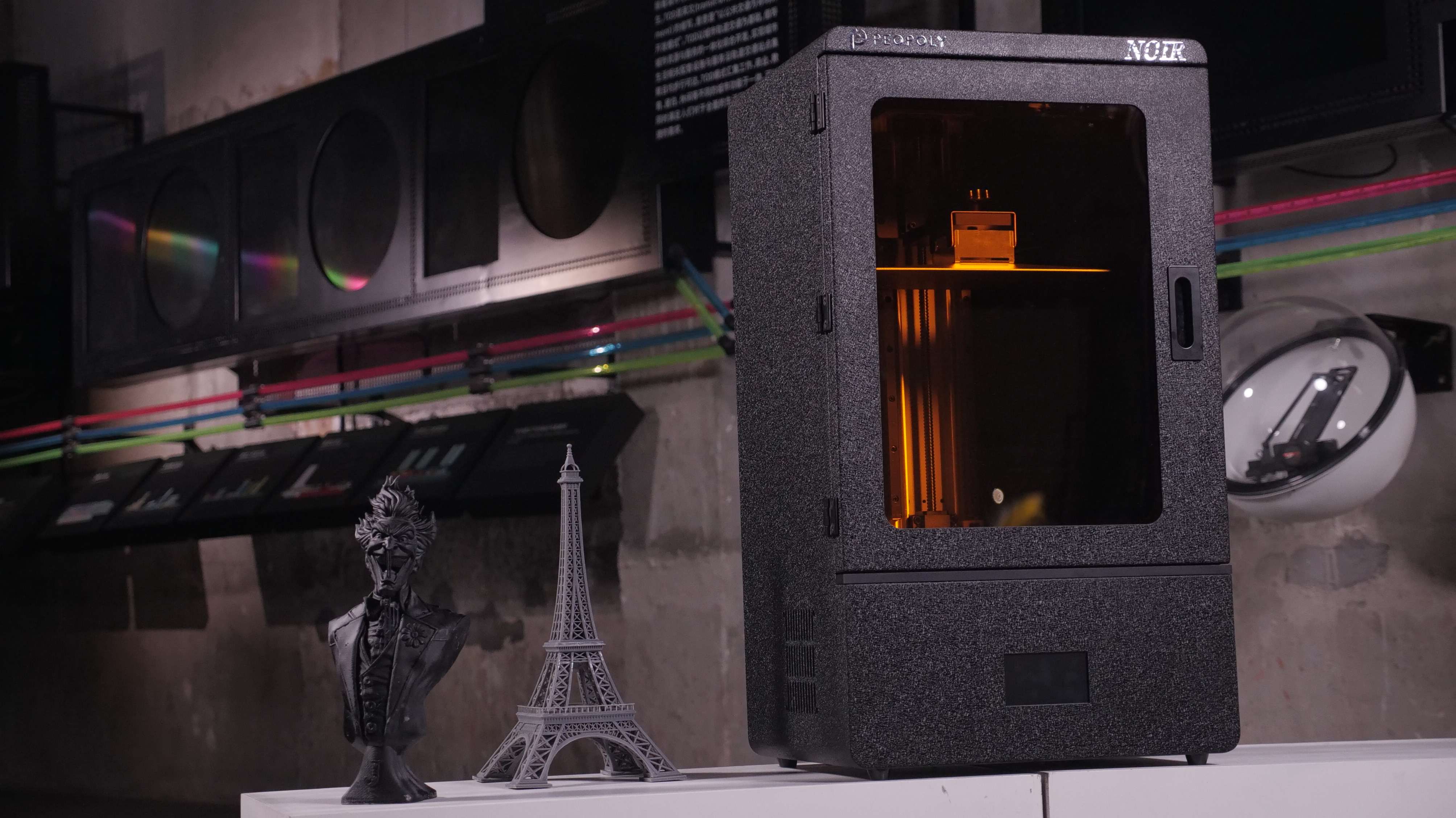 The Phenom Noir - Peopoly’s fastest 3D printer. Photo via Peopoly.