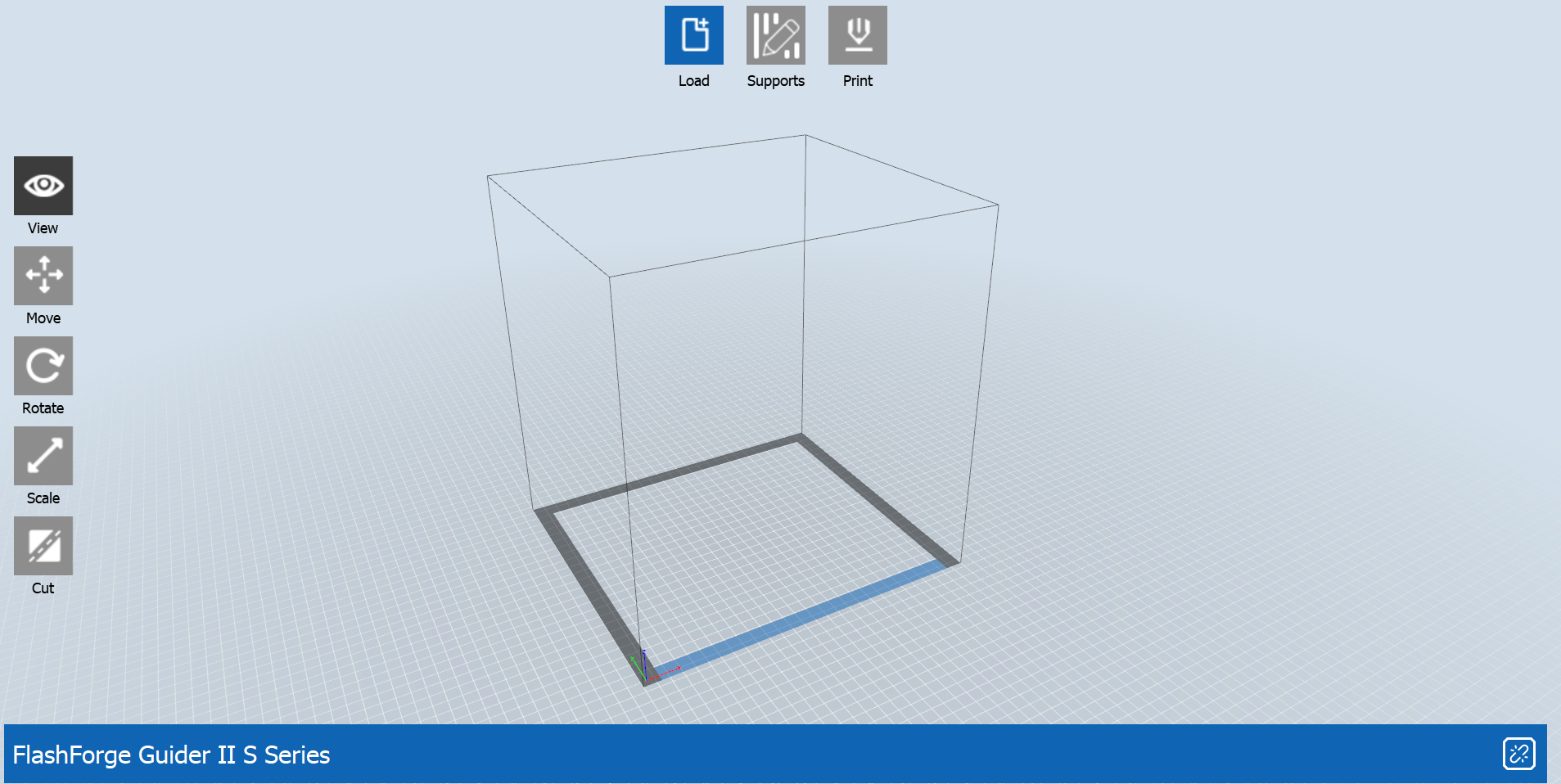 L'interface utilisateur FlashPrint.  Image par l'industrie de l'impression 3D.