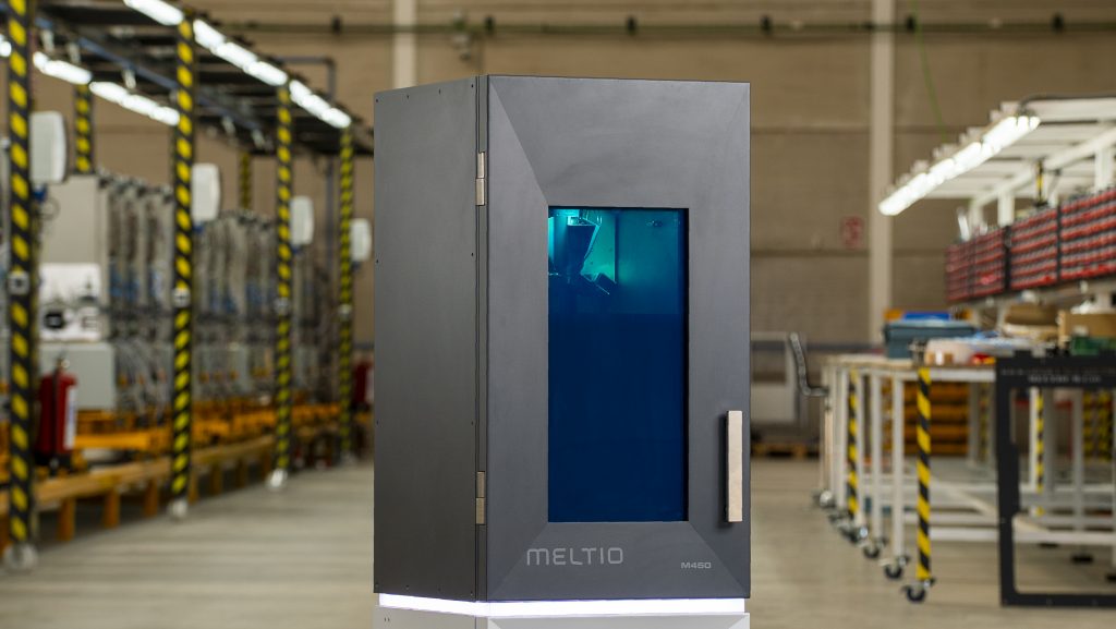 Meltio's M450 small-footprint industrial metal 3D printer. Image via Meltio.