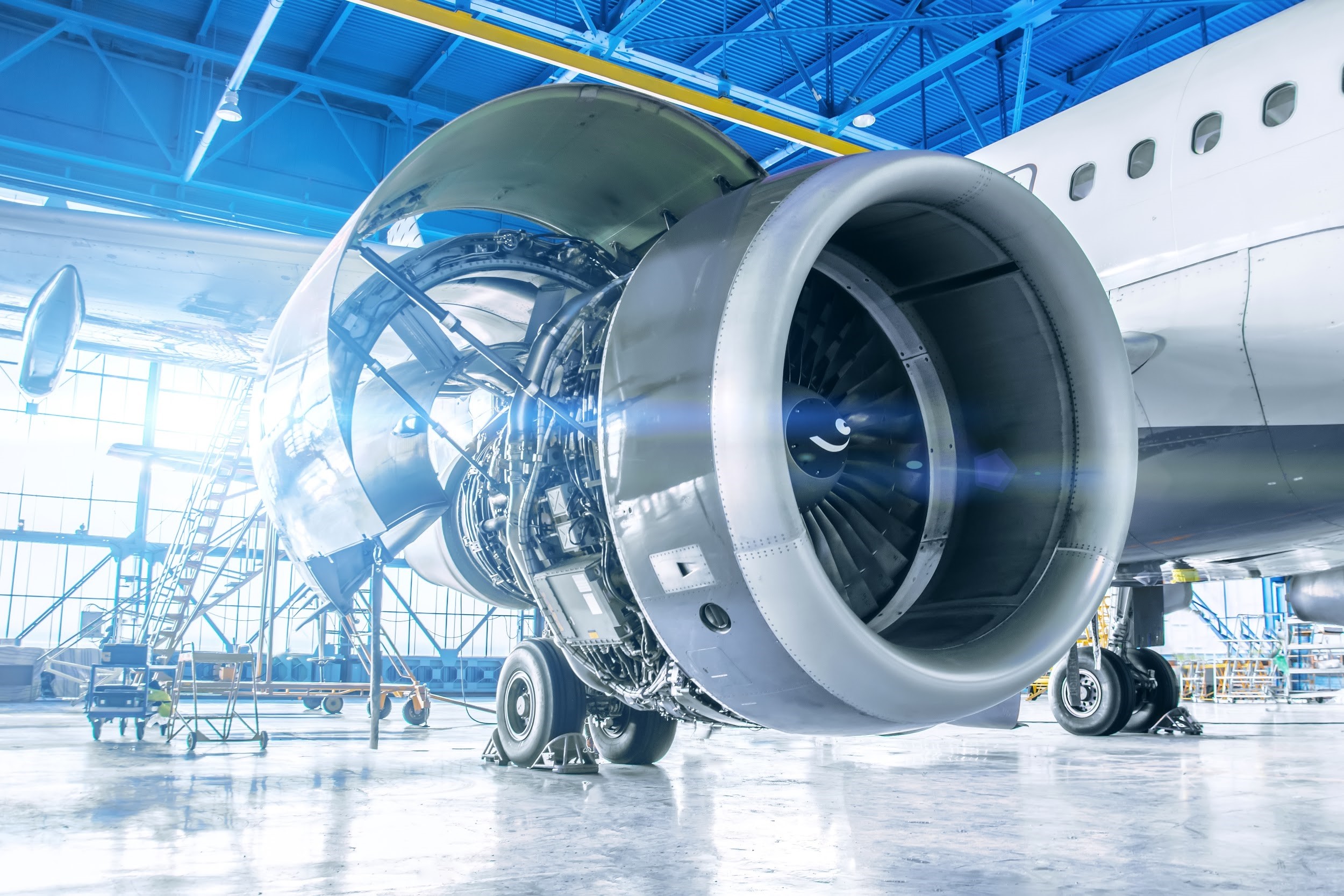 Optomec's DED technology has often been used for aerospace MRO purposes in the past, and its new HC-TBR machine could be used within similar applications. Photo via Optimec.
