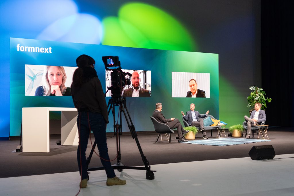 The main stage at Formnext Connect 2020. Image via Mesago Messe Frankfurt.