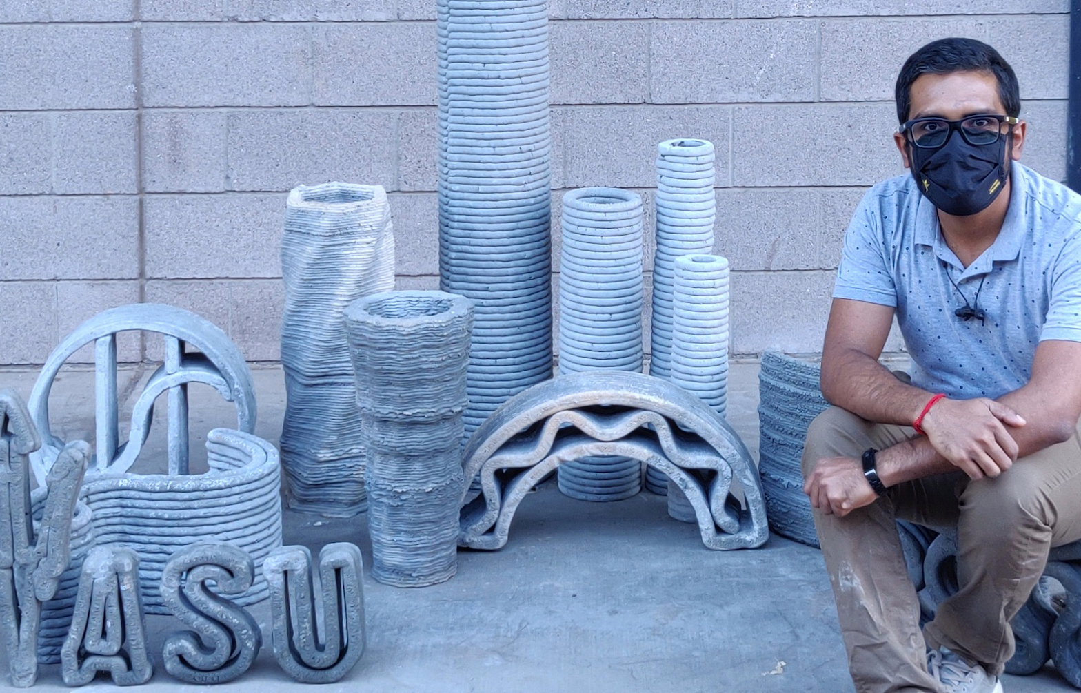 ASU has been granted $2 million to launch a research community as a means of exploring the potential of concrete 3D printing technologies. Photo via ASU.