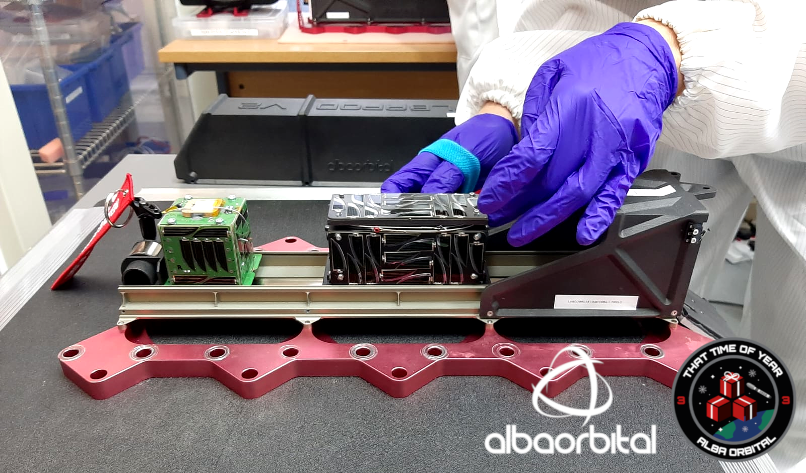 Alba Orbital has successfully integrated nine PocketQube satellites into its AlbaPod v2 deployer. Image via CRP Technology.