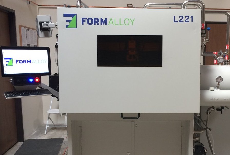 Formalloy has previously integrated NUBURU's blue laser technology into its L-Series of 3D printers (pictured). Photo via Formalloy.