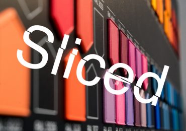 DyeMansion color pallette with the SLICED logo.