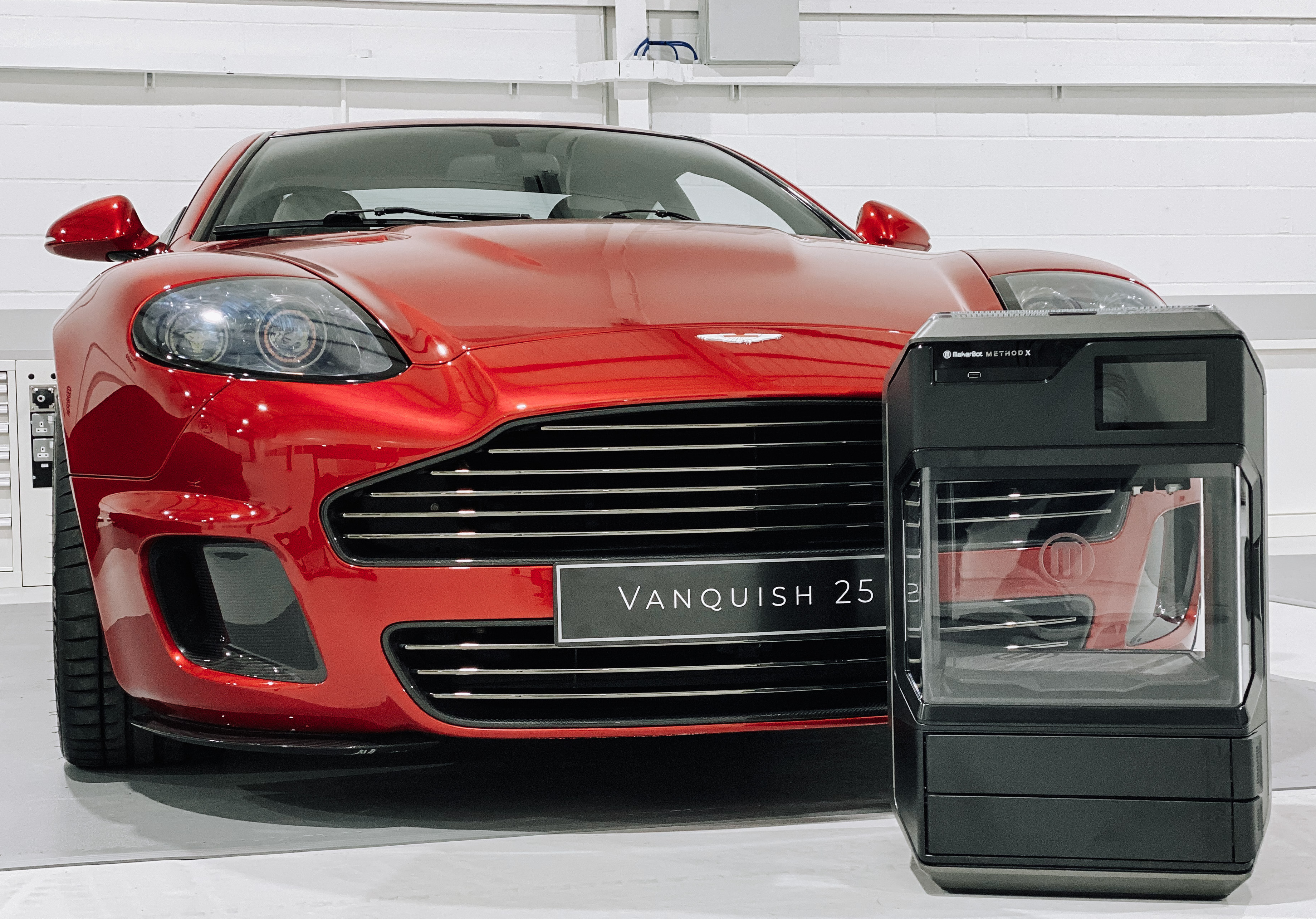 Using the METHOD X, CALLUM is 3D printing both prototype and end-use parts for a revamped Aston Martin Vanquish (pictured). Photo via MakerBot.