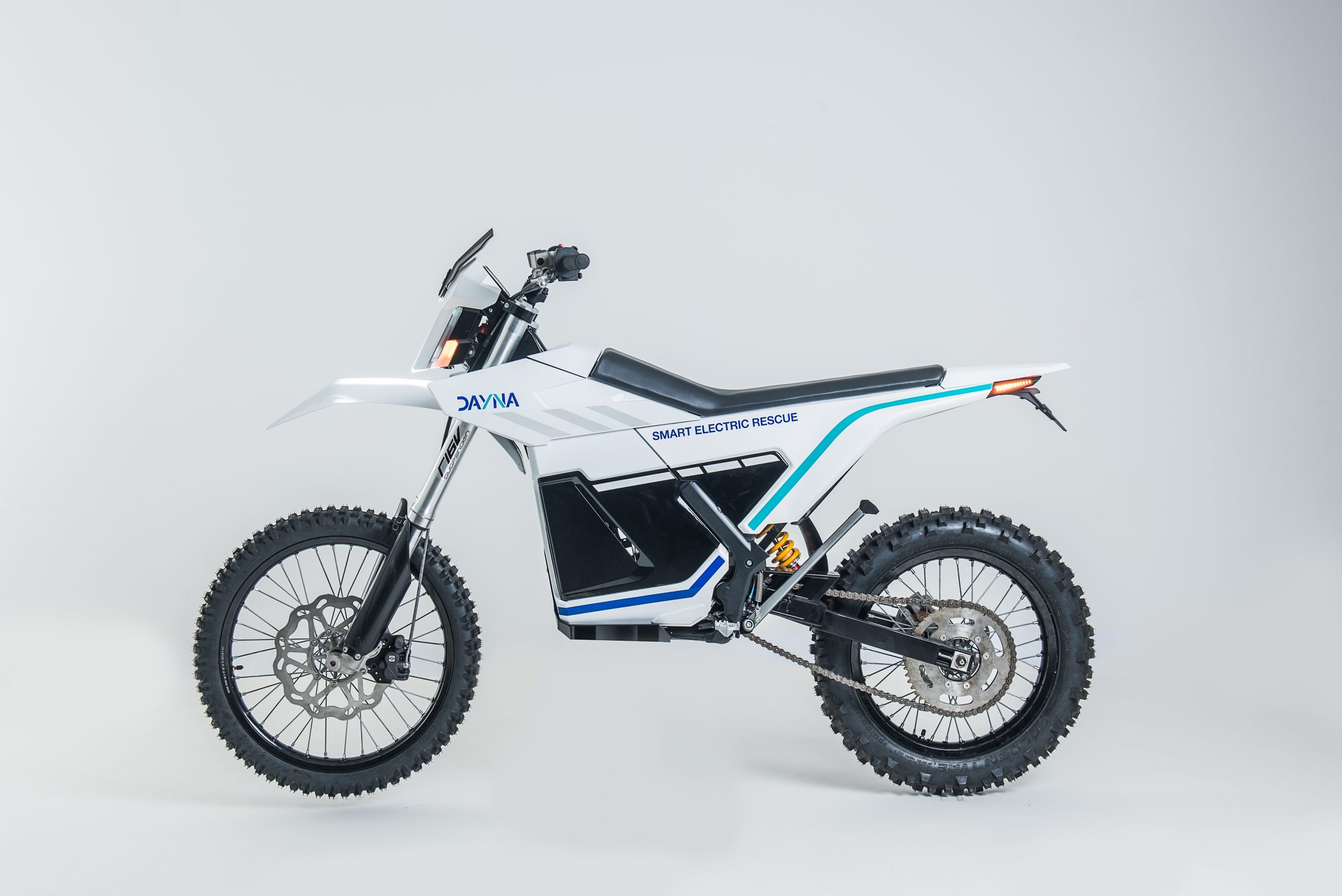 The DAYNA all-electric, intelligent mountain rescue motorcycle. Image via BNC3D.