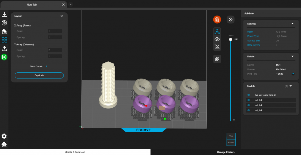 3D printing the components of an assembly using NexaX 2.0. Image via Nexa3D.