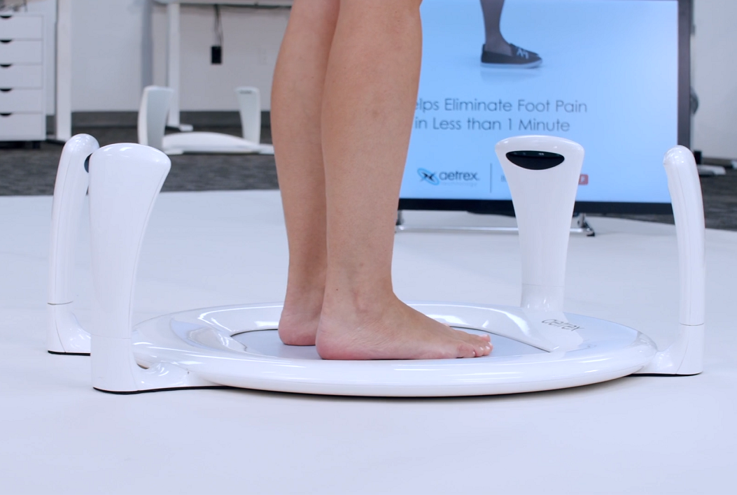 Aetrex launched the second iteration of its 'Albert' foot scanner at CES 2021. Photo via Aetrex.