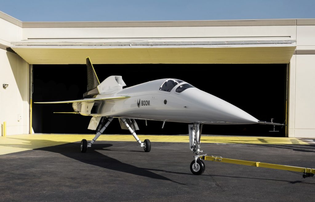 The XB-1 aircraft. Photo via Boom Supersonic.