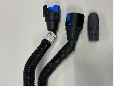 3D printed plug to perform the engine leak test. Image via Formlabs.