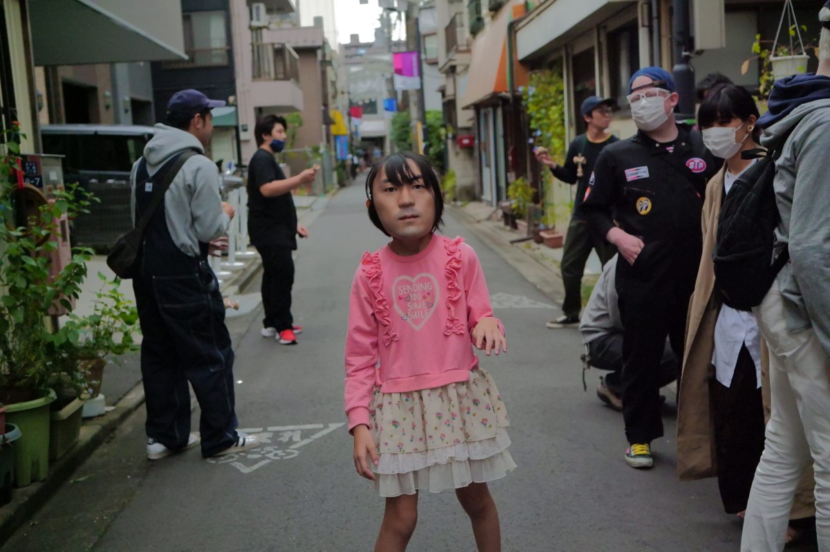 Okawara's masks can make for some very unnerving images. Photo via Shuhei Okawara.