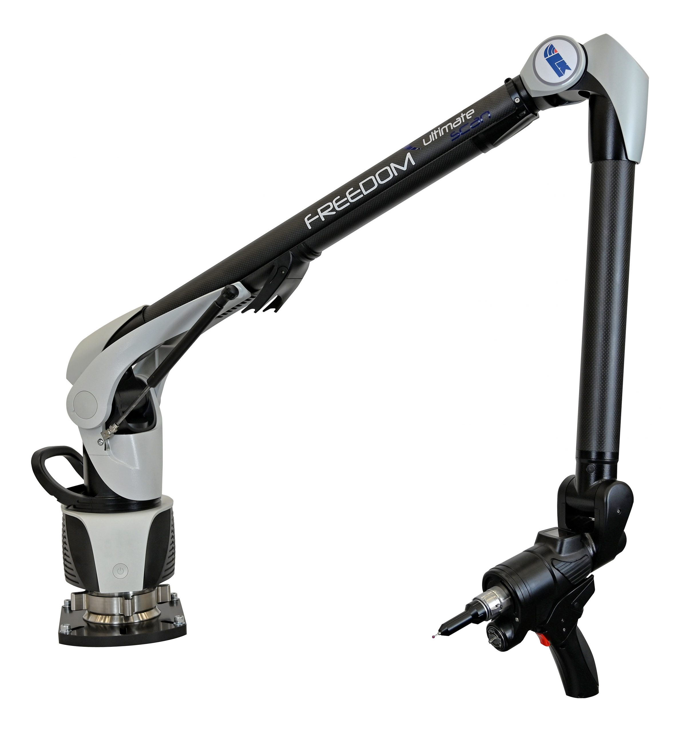 An ultra-accuracy 7-axis FREEDOM ULTIMATE SCAN portable measuring arm from LK Metrology. Photo via LK Metrology.