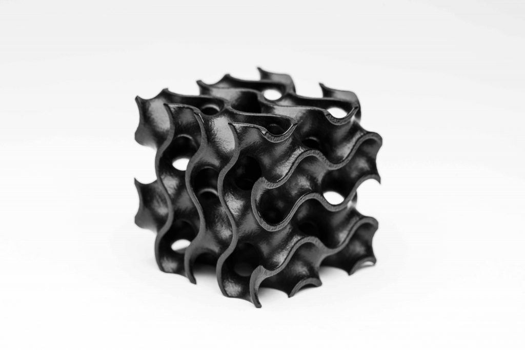SAF 3D printing lends itself to complex geometry fabrication. Photo via Stratasys.
