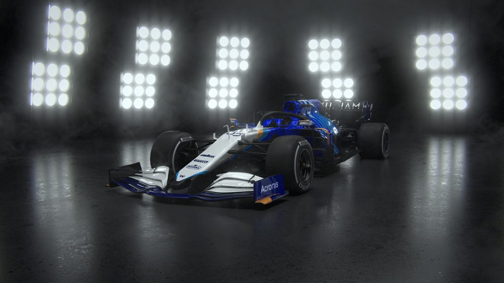 Williams Racing's FW43B F1 car. Image via Williams Racing.