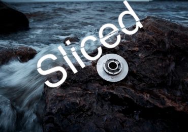 The Sliced logo on top of Sandvik's super-duplex steel 3D printed optimized offshore impeller.