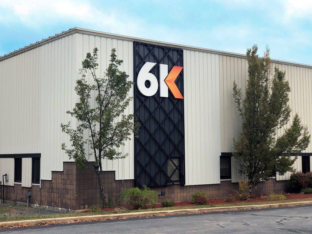 6K's Battery Center of Excellence in North Andover, MA. Photo via 6K.