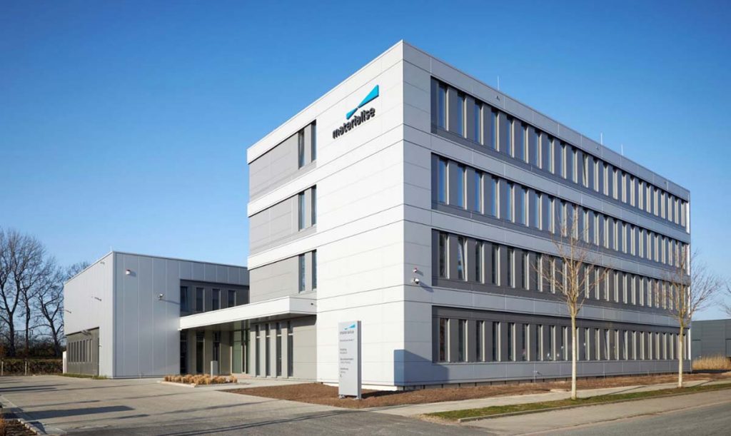 Metal Competence Center de Materialise à Brême, en Allemagne.  Photo via Materialise.