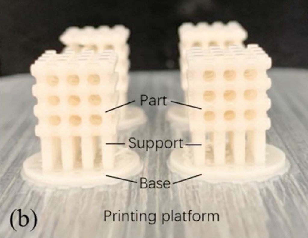 The researchers' 3D printed prototypes featured a hollow, integrated structure. 