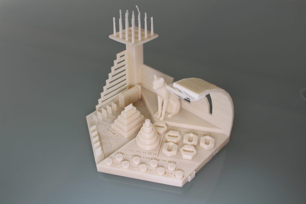 The 3D Printing Industry benchmarking model. Photo by 3D Printing Industry.