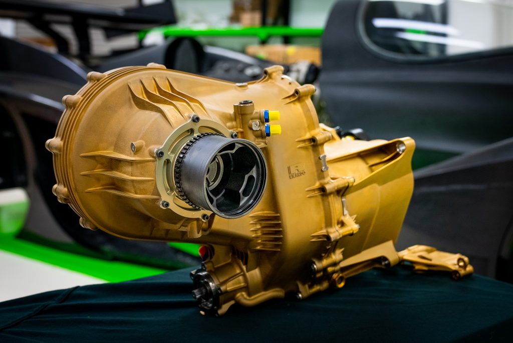 Rodin Cars' 3D printed gearbox. 