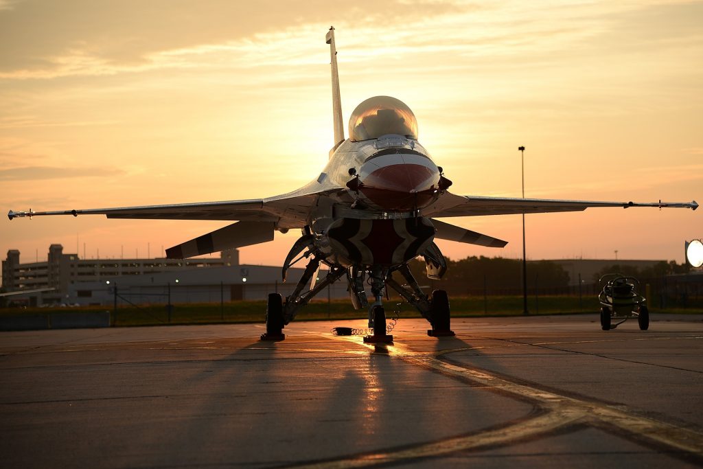 The F-16 Thunderbird. Photo via US Air Force.